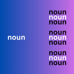 singular and plural nouns picture made with canva